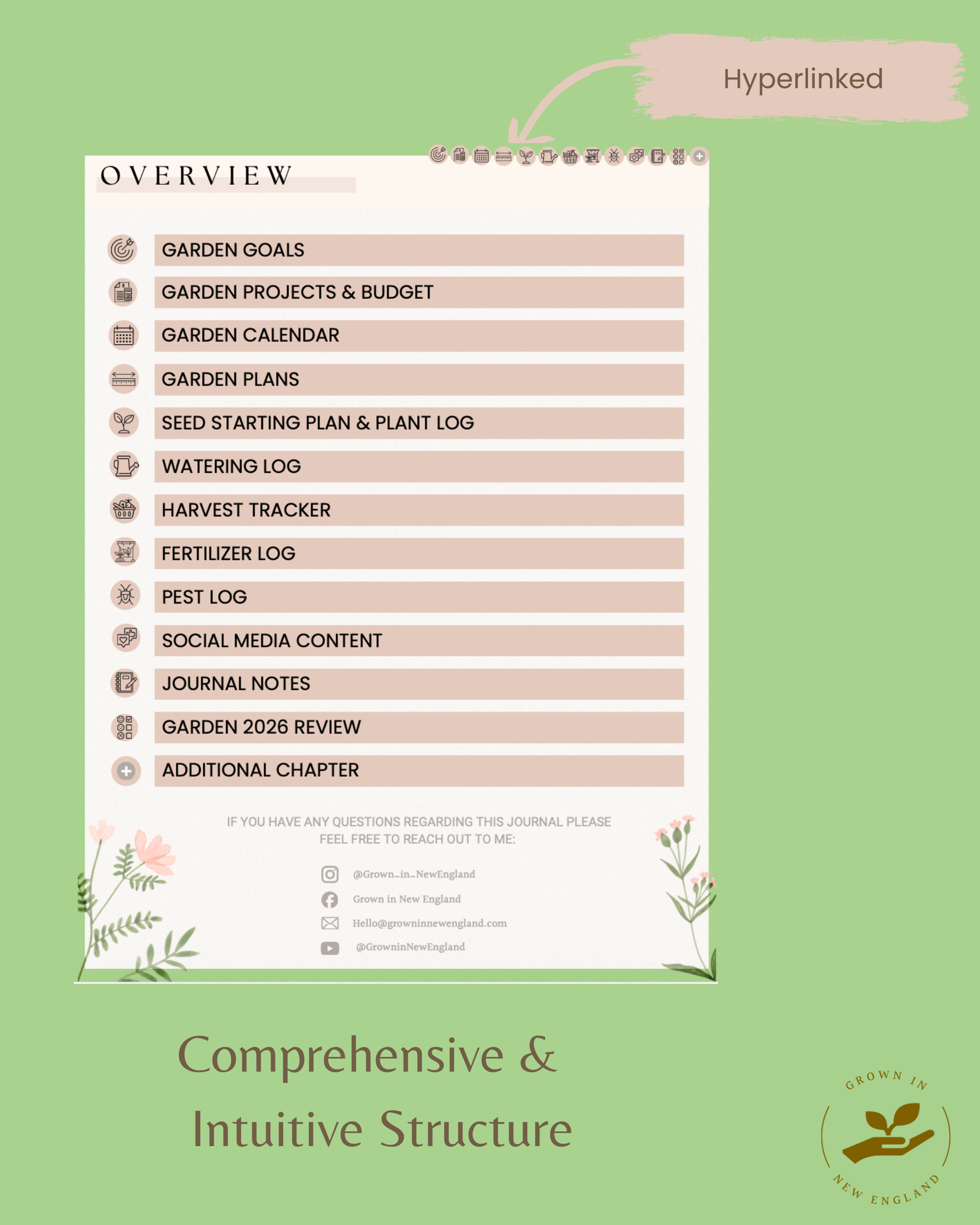 Garden Journal 2026 | A Journal from a Gardener for Gardeners | Digital Version