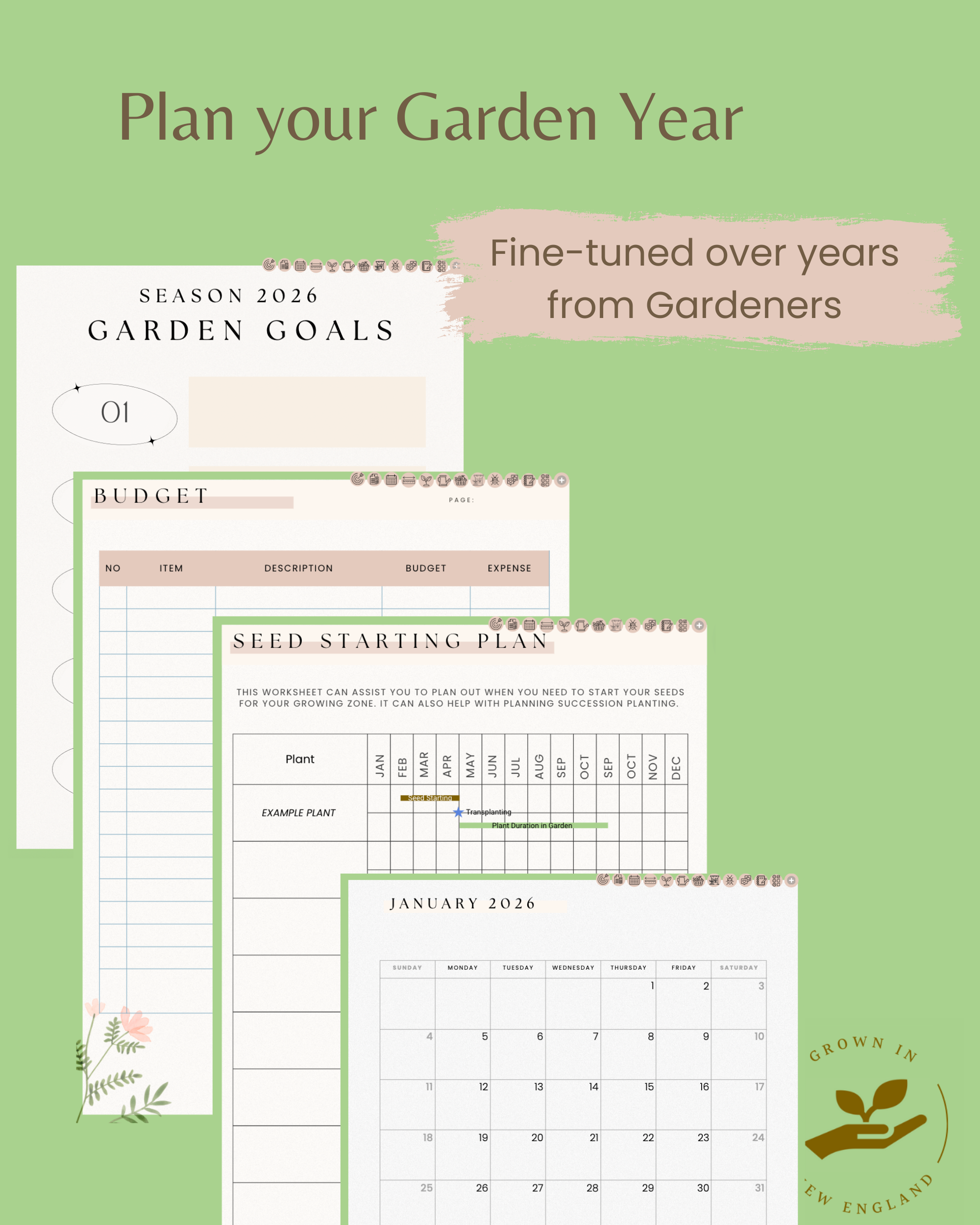 Garden Journal 2026 | A Journal from a Gardener for Gardeners | Digital Version