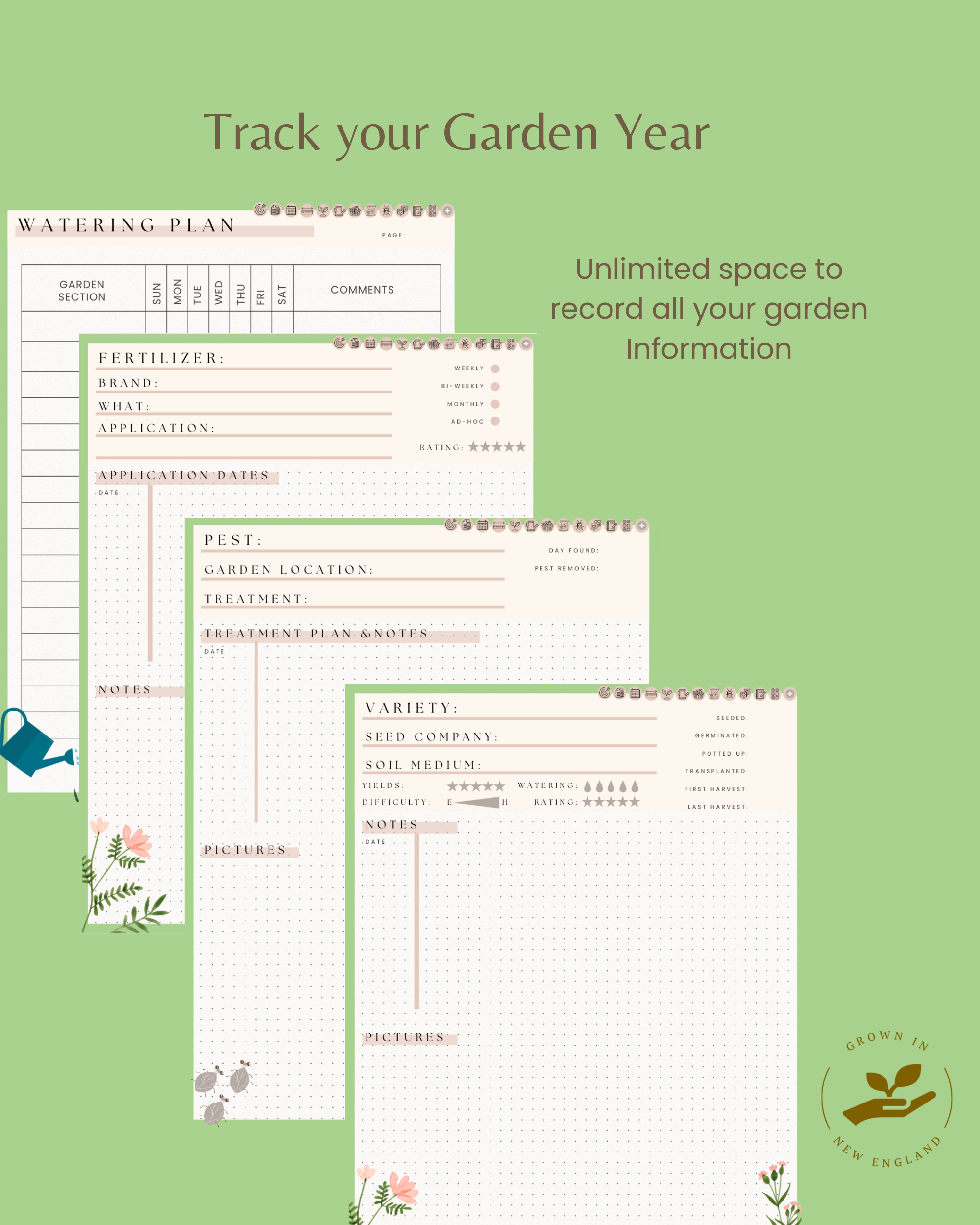 Garden Journal 2026 | A Journal from a Gardener for Gardeners | Digital Version
